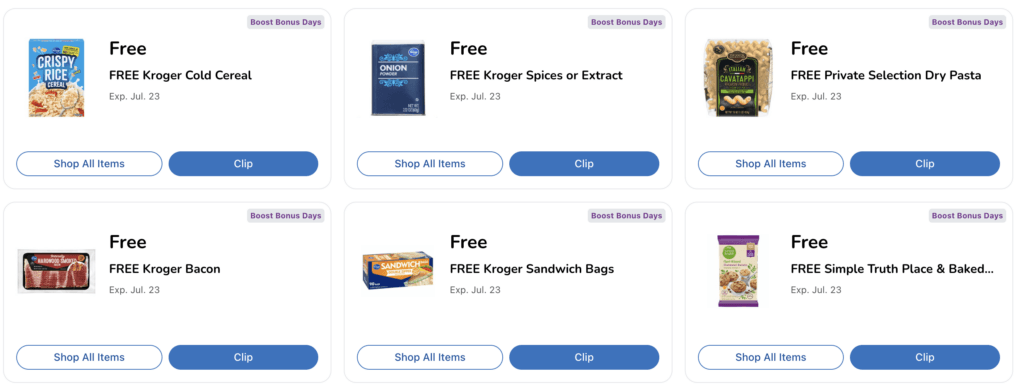 kroger boost bonus coupons